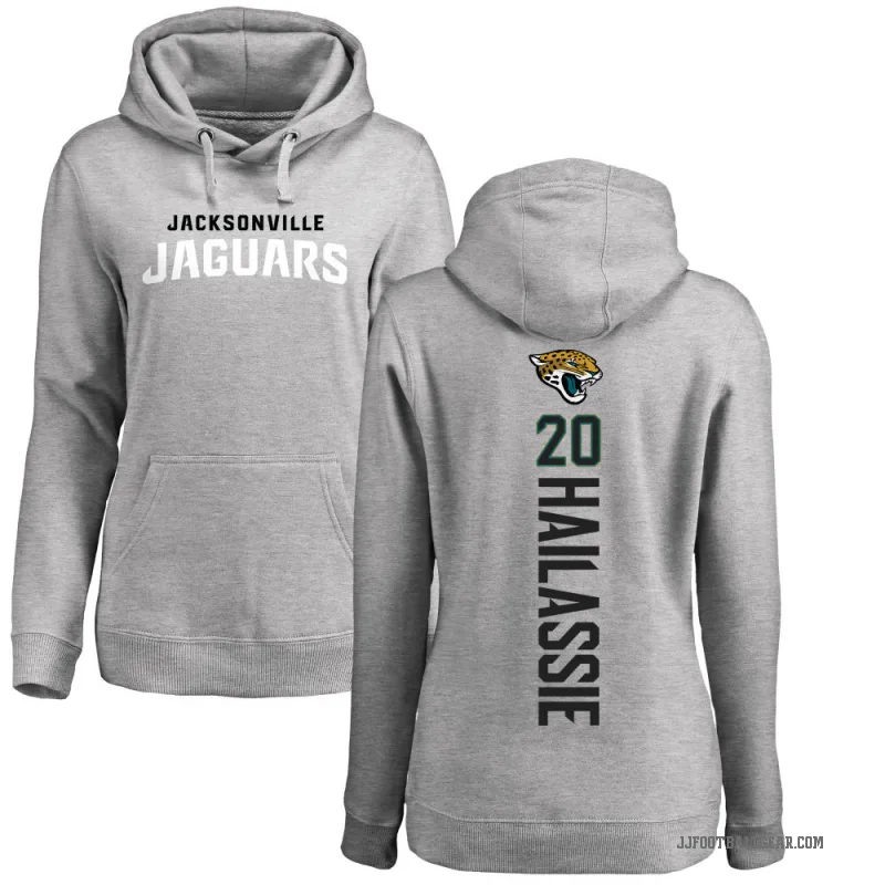 Kahlef Hailassie Women's Jacksonville Jaguars Pro Line Ash Backer Pullover Hoodie