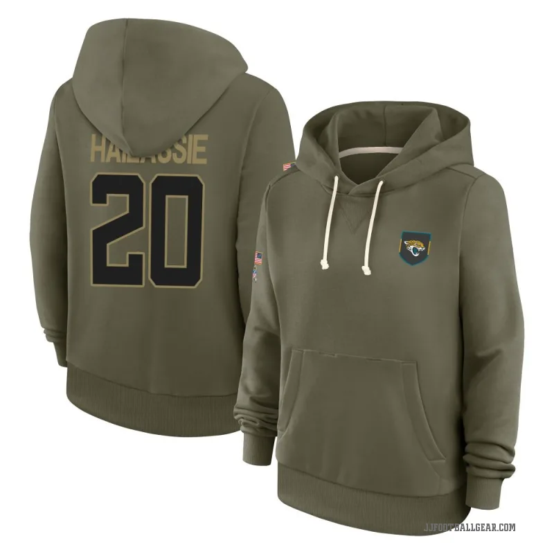 Kahlef Hailassie Women's Olive Jacksonville Jaguars 2025 Salute to Service Hoodie