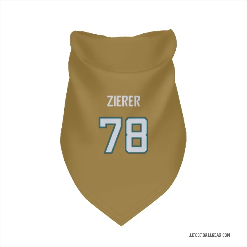 Kilian Zierer  Gold Jacksonville Jaguars   Bold  Cat & Dog Pet Bandana