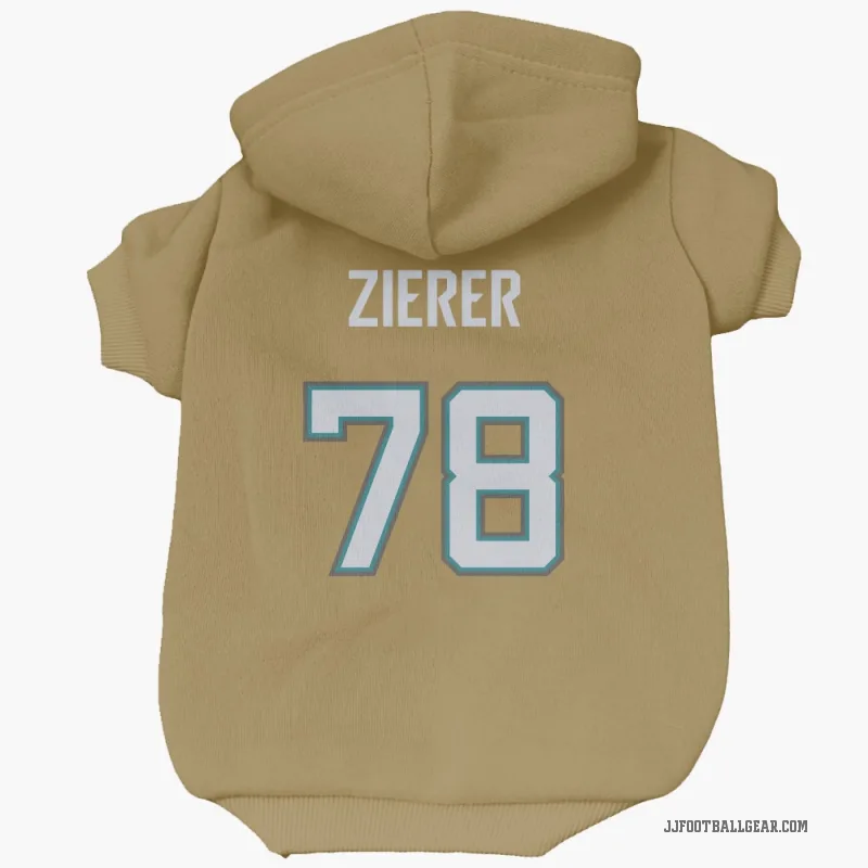Kilian Zierer  Gold Jacksonville Jaguars   Bold  Cat & Dog Pet Hoodie