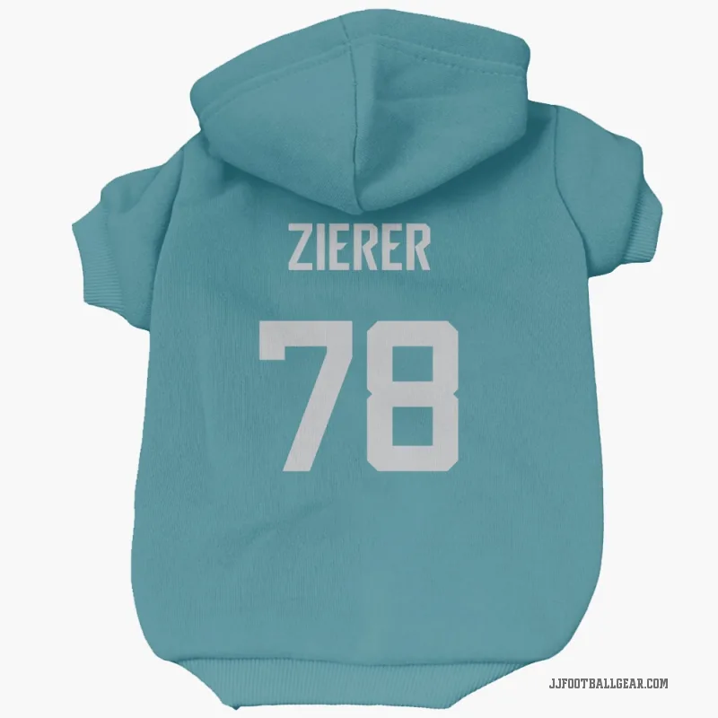 Kilian Zierer  Teal Jacksonville Jaguars  Cat & Dog Pet Hoodie