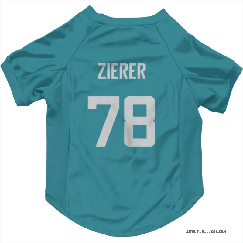 Kilian Zierer  Teal Jacksonville Jaguars  Cat & Dog Pet Jersey