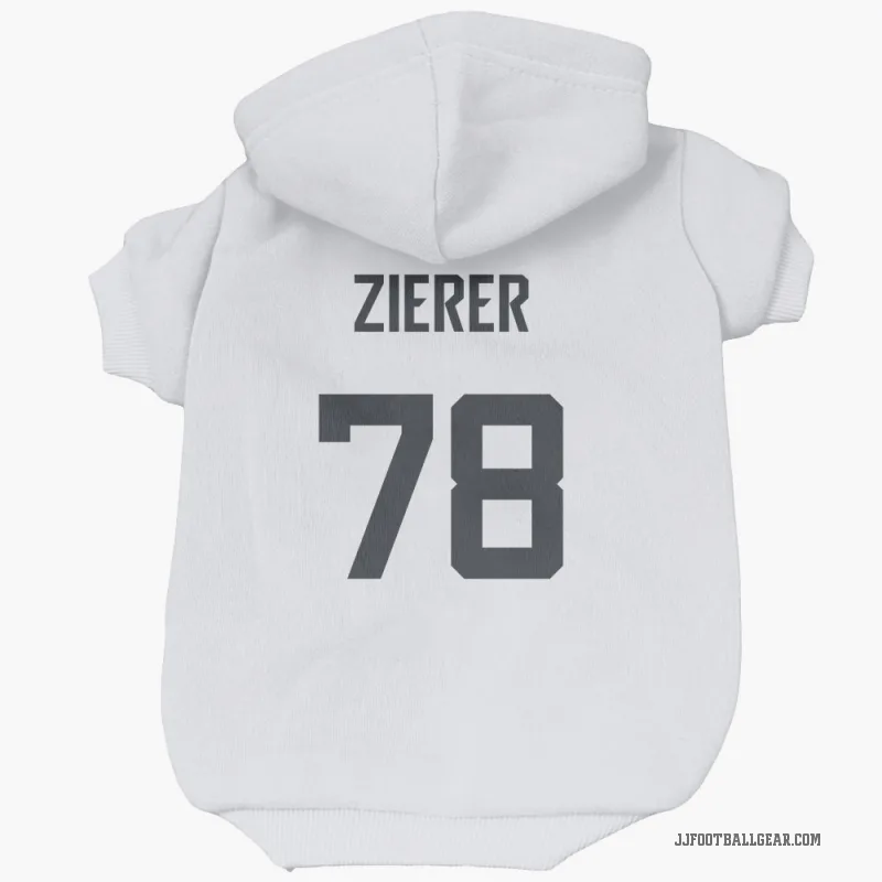 Kilian Zierer  White Jacksonville Jaguars  Cat & Dog Pet Hoodie
