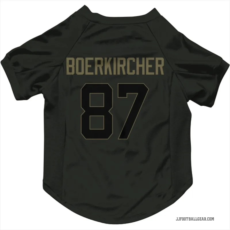 Nate Boerkircher  Black Jacksonville Jaguars  Service Cat & Dog Pet Jersey