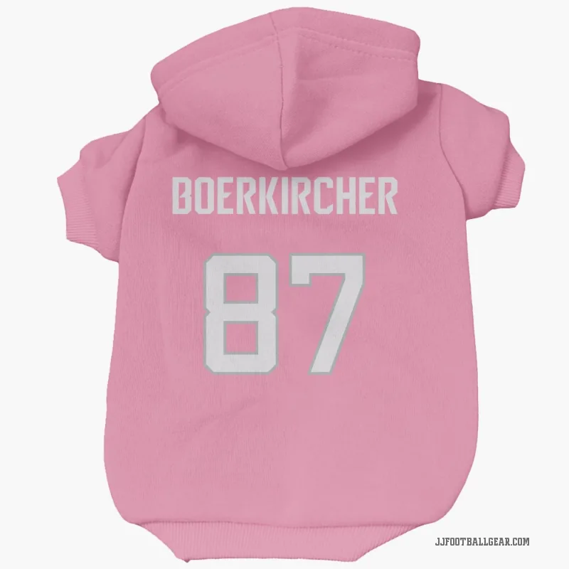 Nate Boerkircher  Pink Jacksonville Jaguars  Cat & Dog Pet Hoodie