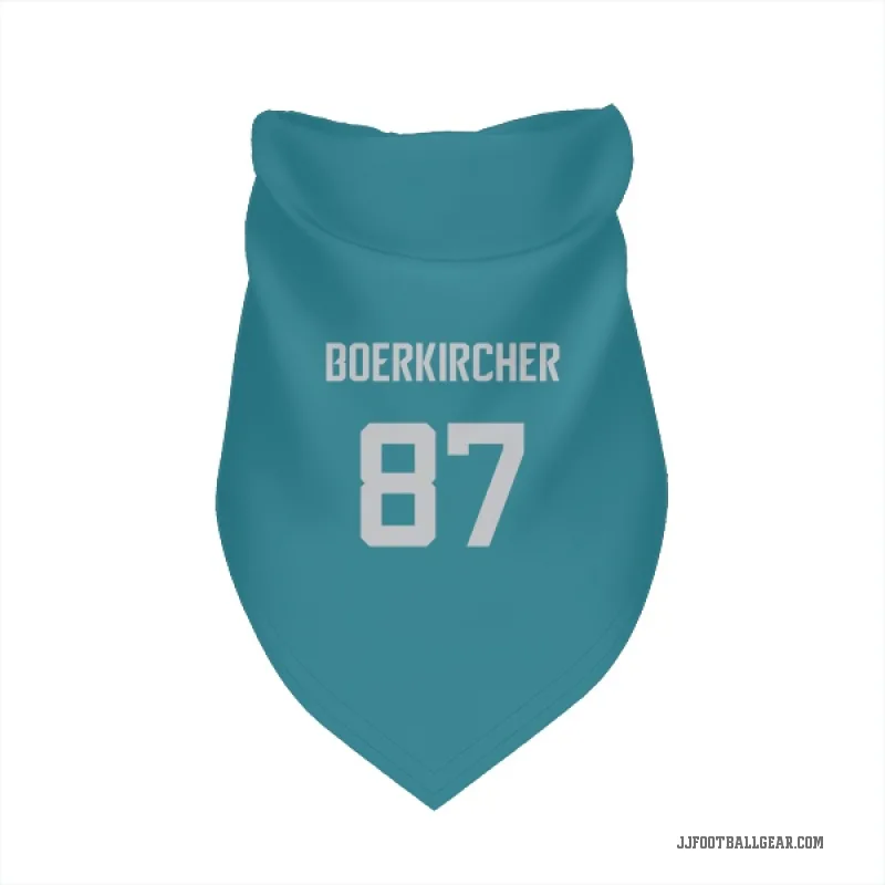 Nate Boerkircher  Teal Jacksonville Jaguars  Cat & Dog Pet Bandana