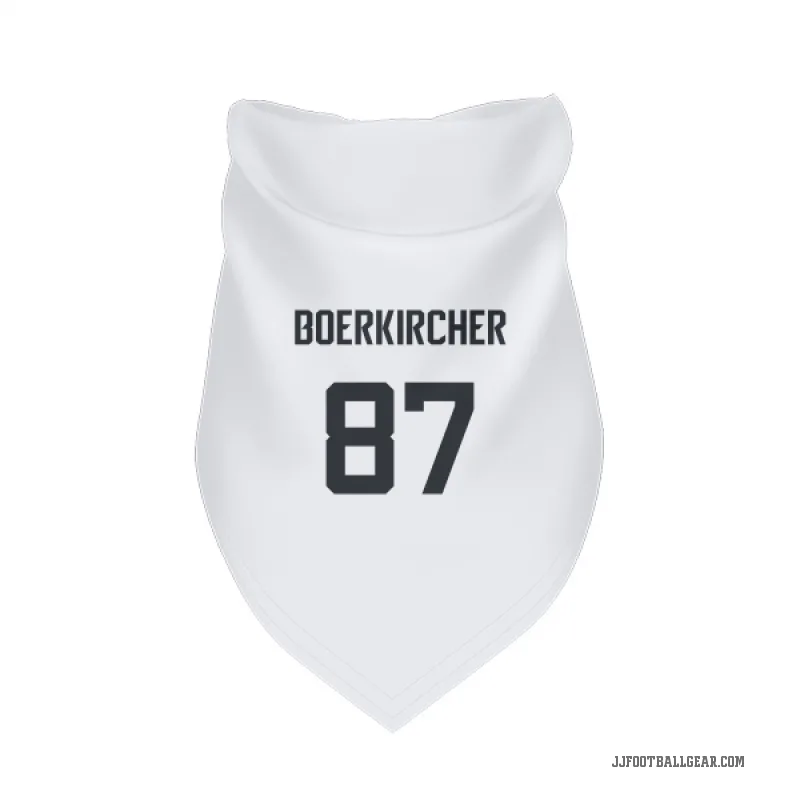 Nate Boerkircher  White Jacksonville Jaguars  Cat & Dog Pet Bandana