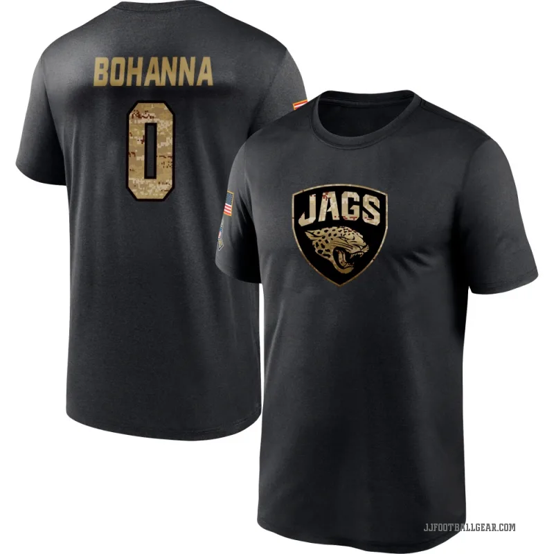 Quinton Bohanna Men's Black Jacksonville Jaguars 2020 Salute To Service Performance T-Shirt