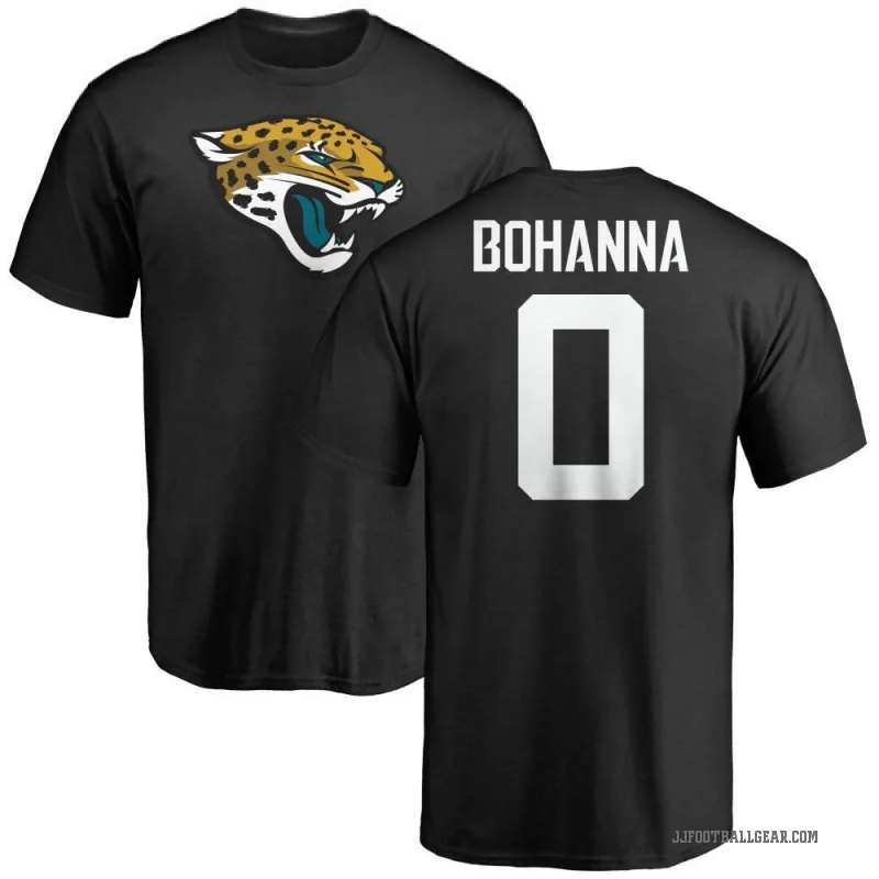 Quinton Bohanna Men's Black Jacksonville Jaguars Logo T-Shirt -
