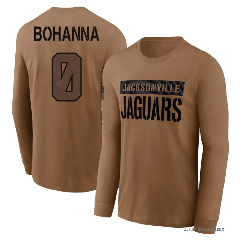 Quinton Bohanna Men's Brown Jacksonville Jaguars 2023 Salute To Service Long Sleeve T-Shirt