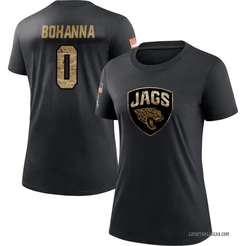 Quinton Bohanna Women's Black Jacksonville Jaguars 2020 Salute To Service Performance T-Shirt