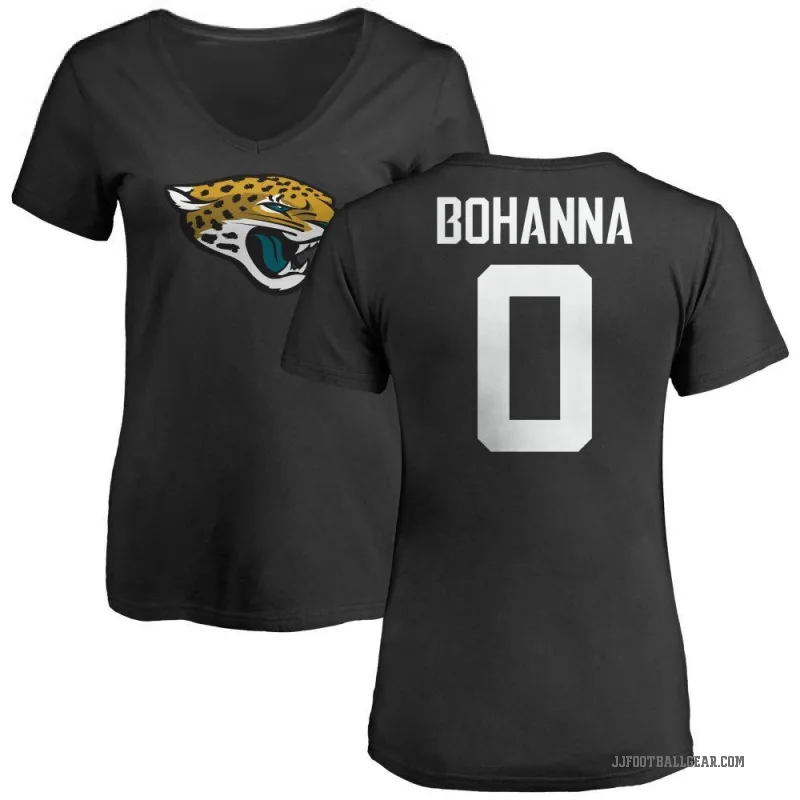 Quinton Bohanna Women's Black Jacksonville Jaguars Logo Slim Fit T-Shirt -