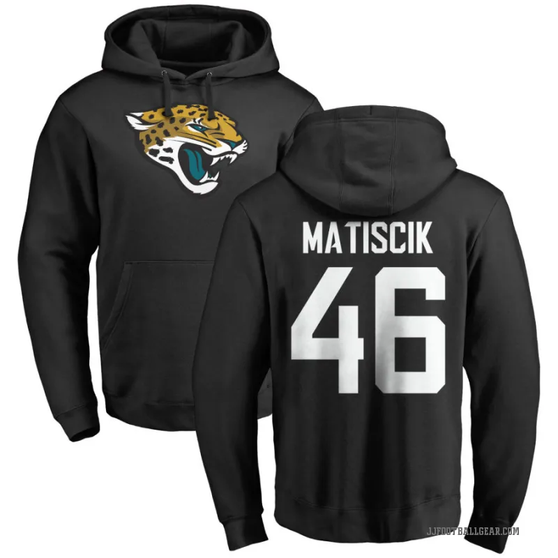 Ross Matiscik Youth Black Jacksonville Jaguars Pro Line Logo Pullover Hoodie