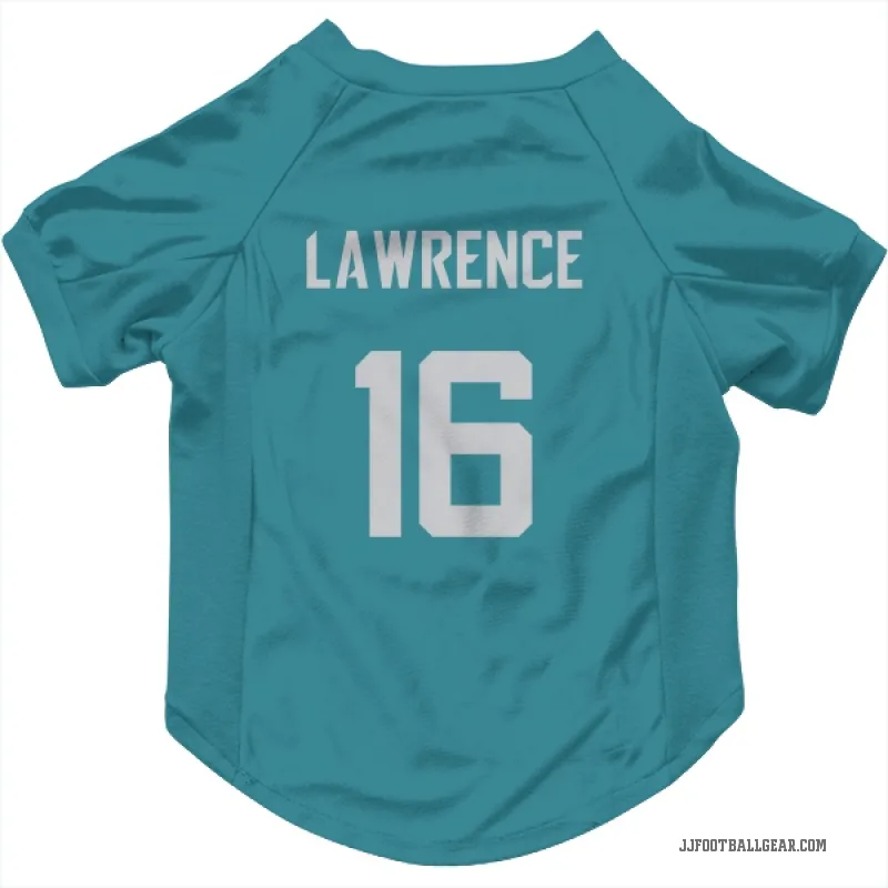 Trevor Lawrence  Teal Jacksonville Jaguars  Cat & Dog Pet Jersey