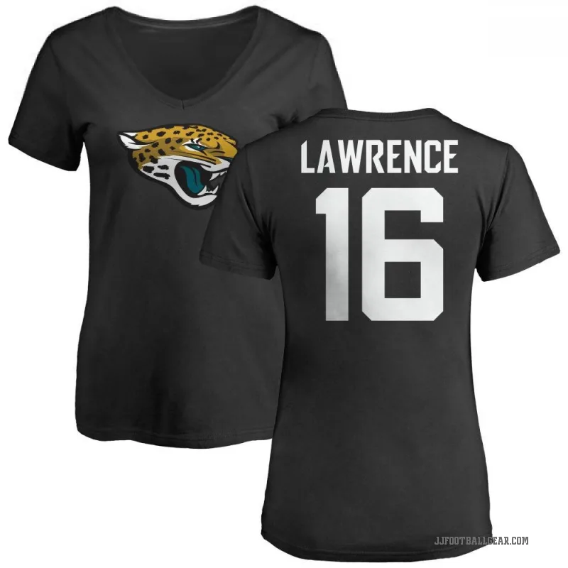 Trevor Lawrence Women's Black Jacksonville Jaguars Logo Slim Fit T-Shirt -
