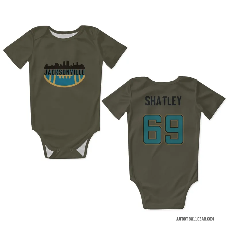 Tyler Shatley  Olive Jacksonville Jaguars  Newborn & Infant Bodysuit