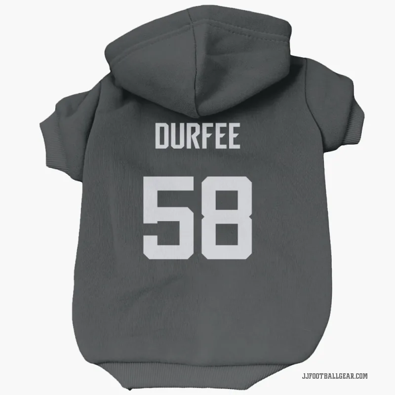 Zach Durfee Black Jacksonville Jaguars Cat & Dog Pet Hoodie