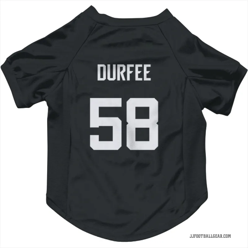 Zach Durfee Black Jacksonville Jaguars Cat & Dog Pet Jersey