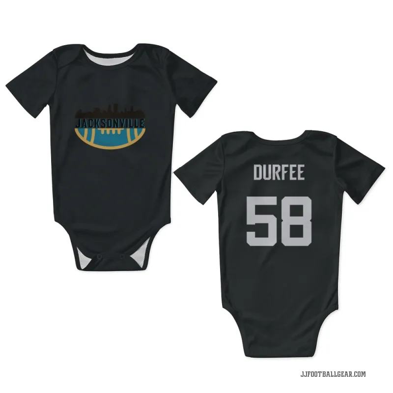 Zach Durfee Black Jacksonville Jaguars Newborn & Infant Bodysuit