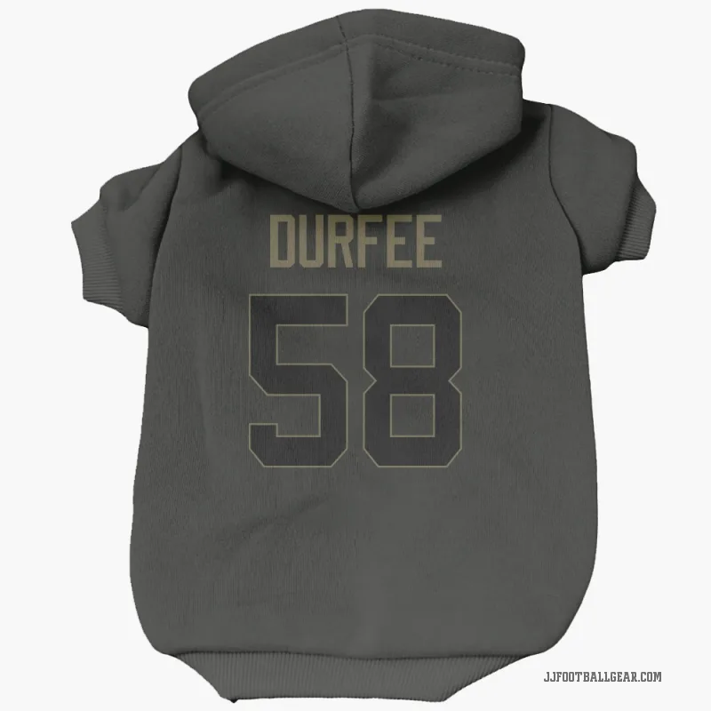 Zach Durfee Black Jacksonville Jaguars Service Cat & Dog Pet Hoodie