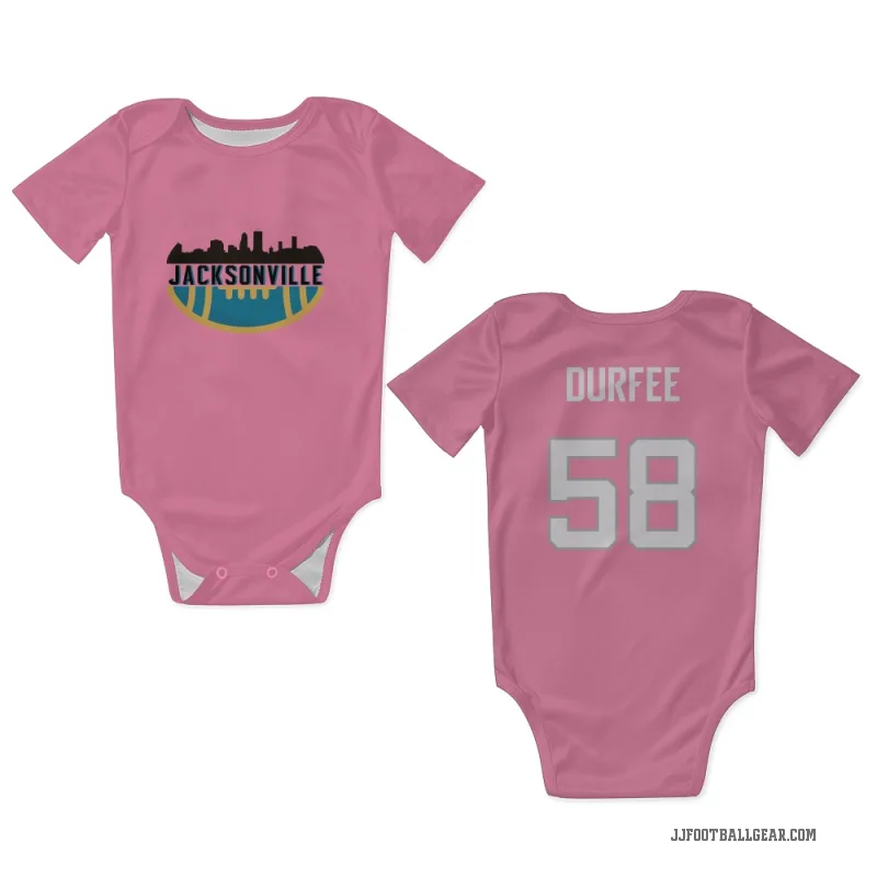 Zach Durfee  Pink Jacksonville Jaguars  Newborn & Infant Bodysuit