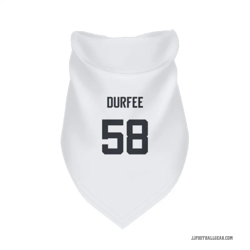 Zach Durfee  White Jacksonville Jaguars  Cat & Dog Pet Bandana