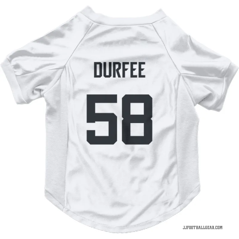 Zach Durfee  White Jacksonville Jaguars  Cat & Dog Pet Jersey