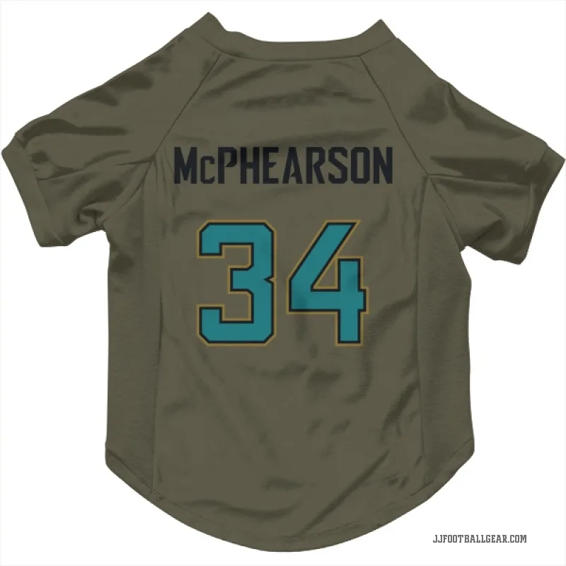 Zech McPhearson  Olive Jacksonville Jaguars  Cat & Dog Pet Jersey