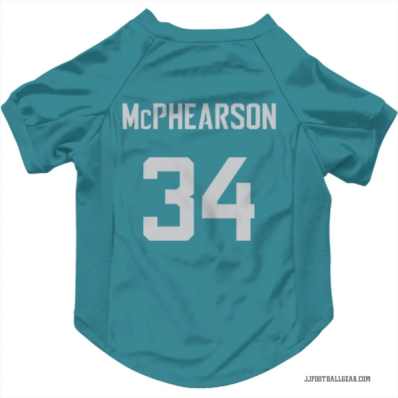 Zech McPhearson  Teal Jacksonville Jaguars  Cat & Dog Pet Jersey