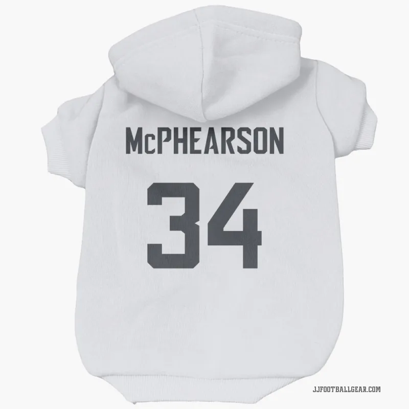 Zech McPhearson  White Jacksonville Jaguars  Cat & Dog Pet Hoodie